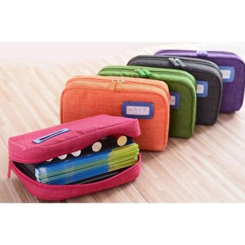 5 Color High Quality Travel Cosmetic Storage Bag Wrist Strap Bag Seal Bag Digital Supply Storage Organizer Bill Pen Purse Box