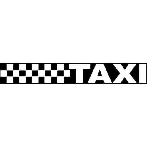 Car Sticker Taxi Fun Novelty PVC Sticker Window Sticker Black/silver 16* 2.2cm