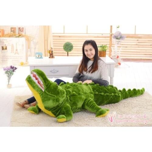 Largest 220cm cartoon crocodile soft plush toy sleeping pillow toy creative Christmas gift h693