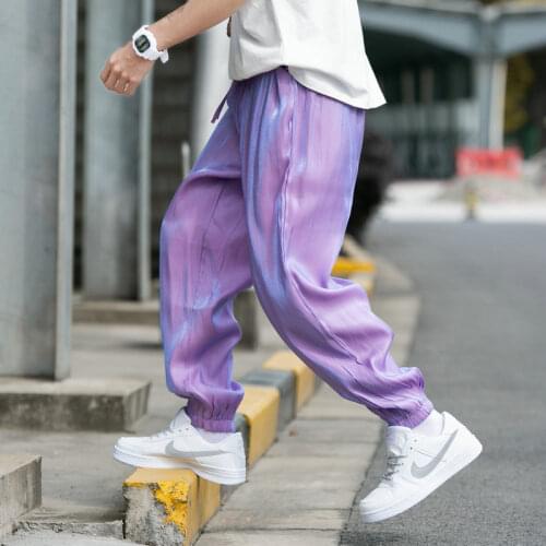 Cargo Pants Joggers Men Harem Pants Nice Solid Loose Hip Hop Man Sweatpants Streetwear Casual Pants Elastic waist Male Trouser