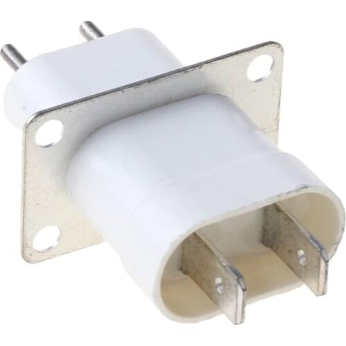 Home Electronic Microwave Oven Magnetron Filament 4 Pin Socket Converter White
