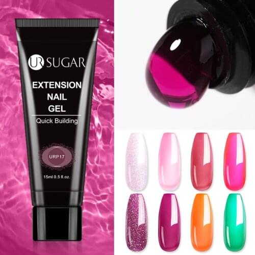 UR SUGAR Jelly Glaze Colors Extension Gel For Nails Art Extend Fast Building Gel Varnishes Semi Permanent Hybrid UV Nail Polish