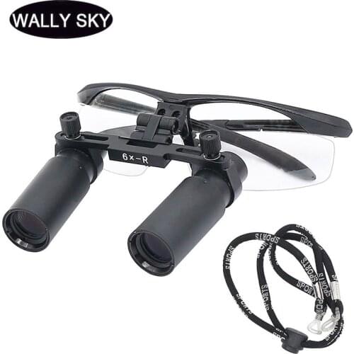 4X/6X Dental Loupes Surgery Surgical Magnifier 440mm-540mmmm Working Distance ENT Dentistry Medical Binocular Dental Loupe