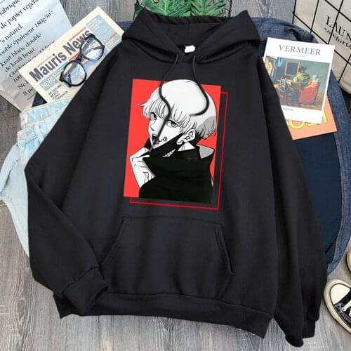 Jujutsu Kaisen Inumaki Toge Print Hoodies Man Fleece Casual Sweatshirts Long Sleeve Autumn Spring New Arrival Clothing Top Homme