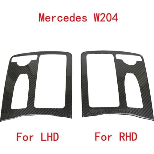 Carbon Fiber Centre Console for Mercedes-Benz C-Class W204 C63 AMG LHD/RHD Stickers Real Carbon Fiber Add-on