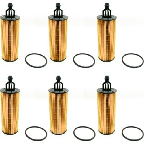 Yubao 6Pc 68191349AA Oil Filter For Chrysler Ram Dodge Jeep 3.2L 3.6L 14-16 68191349AB 68191349AC