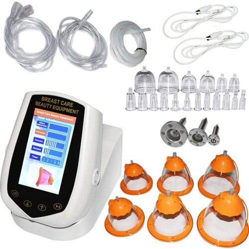 New Portable Vacuum Breast Enlarge Beauty Machine Homeuse Butt Breasts Lifting Pumping Device Back Neck Nipple Cupping Therapy