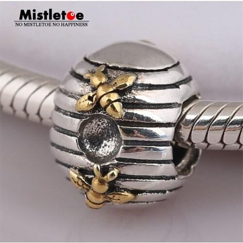 Mistletoe Authentic 925 Sterling Silver Have no name Charm Fit European Bracelets Jewelry