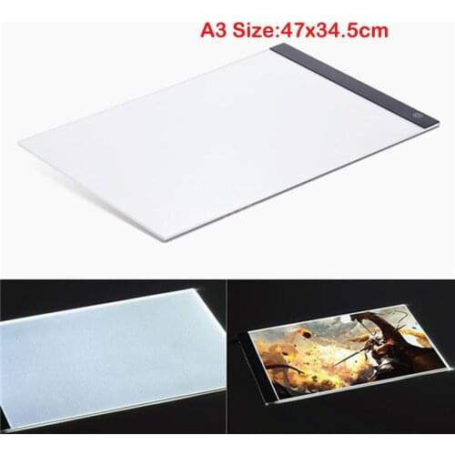 Dimmable Ultra Thin A3 LED Light Tablet Pad Apply to EU/UK/AU/US/USB Plug Diamond Embroidery Diamond Painting Cross Stitch A3