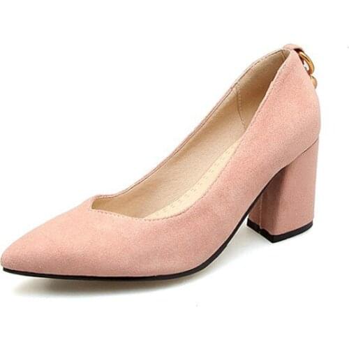 Vogue of new fund of 2018 high point with thick with thin joker size code 31 shallow mouth single shoes 18118-46