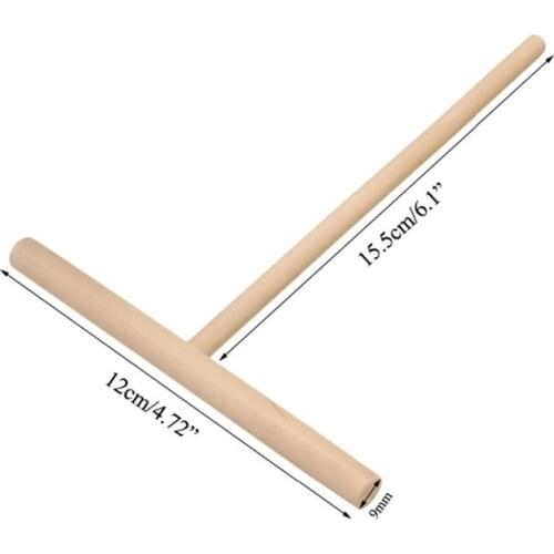 Y98B T-Shaped Kitchen Tool DIY Batter Pancake Bamboo Scraper For Household Commercial Use