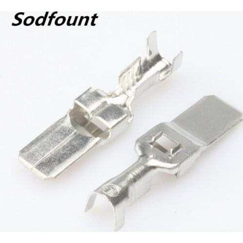 100pcs H62 brass tinned 7.8mm automotive terminal Automotive connector male terminal DJ611A-F7.8C