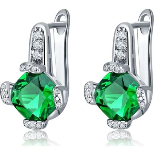 2021 YJGS New Arrivals Fashion Exquisite Hoop Earrings Colorful Zircon Simple For Ladies Earring Party Decorations Holiday Gift