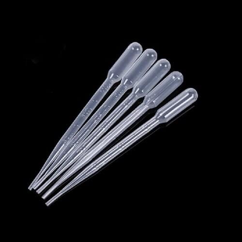BMBY-10pcs 3ML Disposable Plastic Eye Dropper Set Transfer Graduated Pipettes