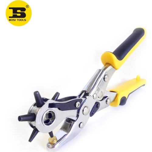 BOSI Leather Hole Punch For Belt Saddle Tack Watch Strap Shoe Fabric Eyelet