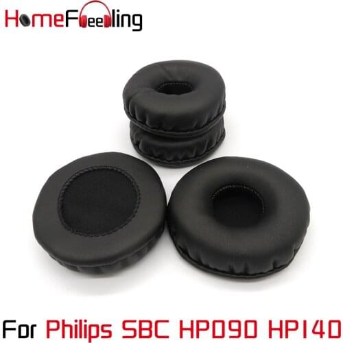 Homefeeling Ear Pads for Philips SBC HP090 HP140 Headphones Soft Velour Ear Cushions Sheepskin Leather Earpads Replacement