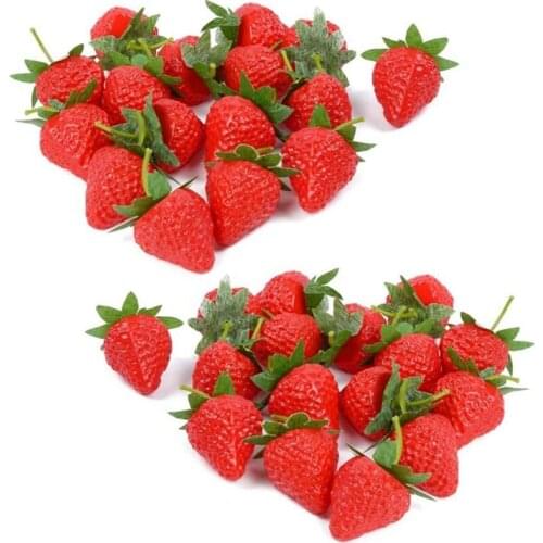 Fake Strawberry Artificial Lifelike Small Strawberries Simulation Fruits Festival Decoration, Decorating Craft Projects