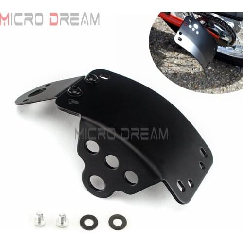 Retro Motorcycle Curved Side Mount Frame License Plate Holder Bracket 3/4" 20mm Hole for Harley Sportsters Bobber Chopper Custom