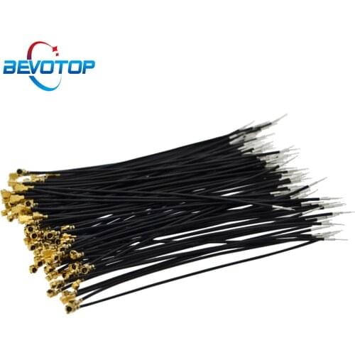 100pcs Single End U.fl IPX IPEX1 Female to Solder Open End Cable RF1.13 Pigtail for WIFI 3G 4G 5G Antenna Extension Cord Jumper