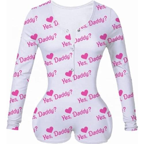 Sexy Women Onesies Underwear Bodysuit Long Sleeve Button Deep V Neck Bodycon Stretch Leotard Short Romper Pajamas Overalls