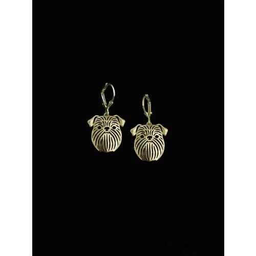 Trendy Brussels Griffon drop earrings gold silver plated earrings women fashion jewelry