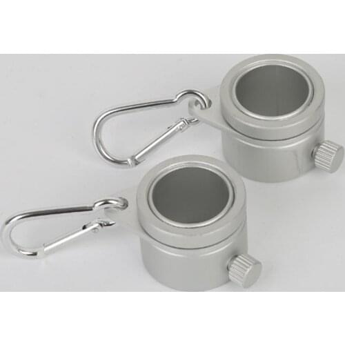 1Pair Aluminum Alloy Flag Pole Rings 360 Degree Rotating Kit Flagpole Carabiner Mounting Flagpole Flag For 0.75-1.02Inch Ri N4E0