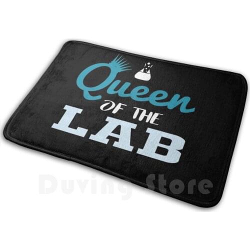 Queen Of The Lab Carpet Mat Rug Cushion Soft Non - Slip Research Chemical Technician Molecule Microbiology Microscope