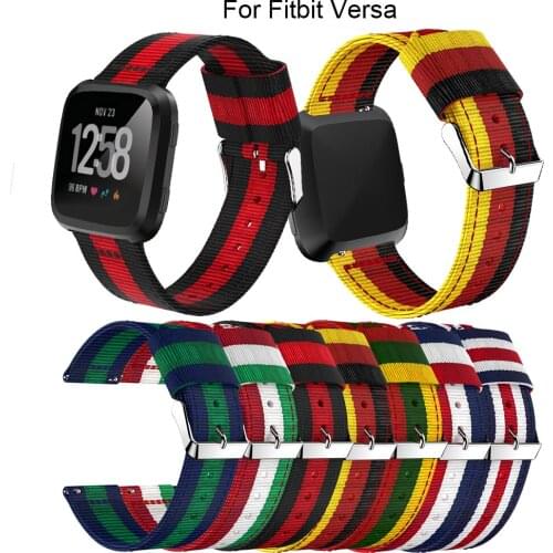 Nylon Loop Straps For Fitbit Versa 2 Smart Watch Band Women Bracelet For Fitbit Fit Bit Versa Lite Correa Wristband Accessories