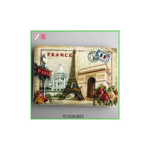 New 3D Fashion France Effeil Tower Resin Fridge Magnets Souvenirs Small Gift Refrigerator Magnetic Stickers Home Decoration