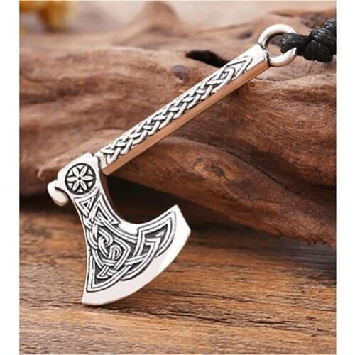 New Arrival Perun Ax Amulet Slavic Kolovrat Symbol Irish Knot Viking Axes Jewelry Charm Necklaces