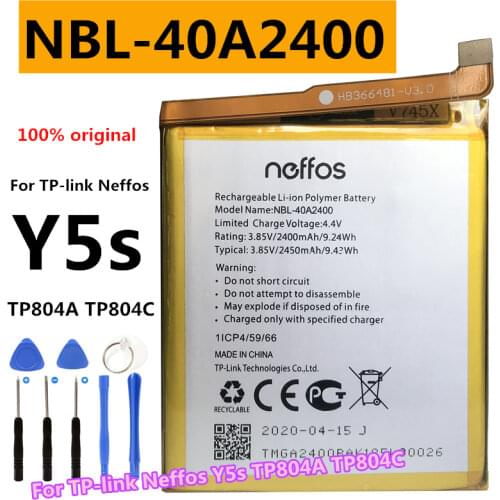 Original New 2450mah NBL-40A2400 Battery For TP-link Neffos Y5s TP804A TP804C Cell Phone Battery