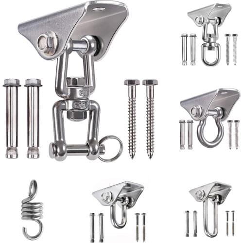 Heavy Bag Hanger Suspension Hooks Concrete Wooden Swing Hangers Sets for Yoga Hammock Chair Sandbag Swing 500kg Capacity SUS304