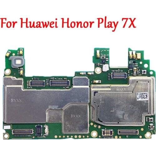 Tested Full Work Original Unlock Motherboard For Huawei Honor Play 7X BND-AL10 Logic Circuit Electronic Panel Chips