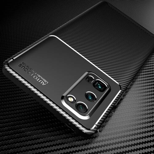 Honor 30s Shockproof Carbon Case for Huawei Honor 30 Pro Case Silicone TPU Cover for Honor 30s Phone Case Soft Back Cover