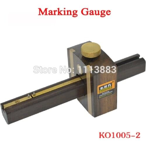 6.5inch/16.5cm Ebony British Easy-Slide Marking Gauge Mortise Gauge Wood Scribe Woodworking Measuring Tool