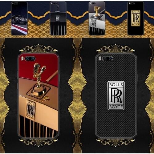 Rolls luxury car logo royces Phone case For Xiaomi Mi Max Note 3 A2 A3 8 9 9T 10 Lite Pro Ultra black luxury shell painting
