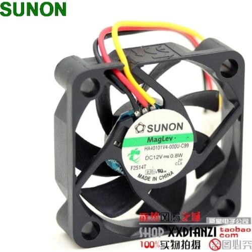 For Sunon HA40101V4-000U-C99 4CM 4010 12V 0.8W ultra-quiet fan
