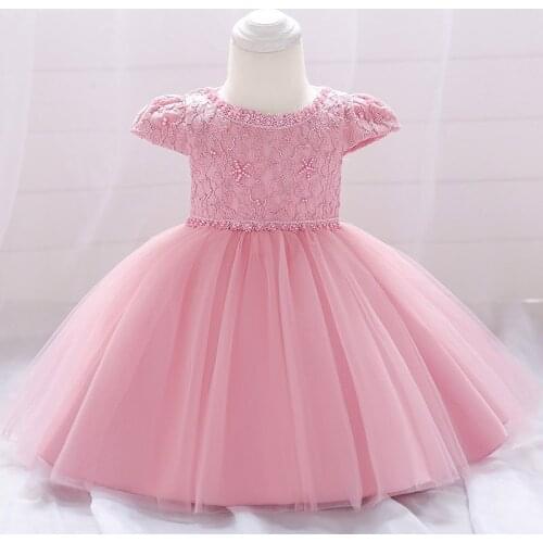 2020 Infant Vestidos Baby Girls Clothes Dress Kids Sleeveless Princess Dress Birthday Party Childrens Clothing L1871XZ