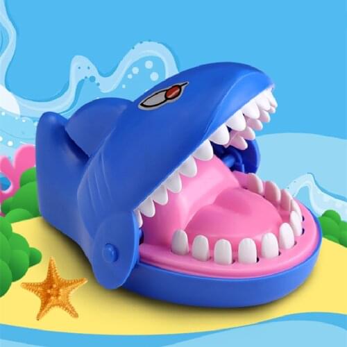 1Pcs Large Dog Crocodile Shark Mouth Dentist Bite Finger Game Funny Novelty Gag Toy for Kids Children Play Fun Children Gift