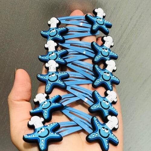 10Pcs/Set Kawaii Animal Starfish Hairpins For Girls Headwear Sweet Hair Clips Barrettes Kids Fashion Hair Accessories