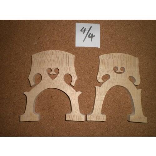 2 PCs aged Cello bridge 4/4 including 1 pc French style & 1 PC Belgium Style