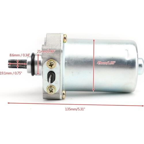 Artudatech Starter Motor 9-Spline For Honda CRF110F 110cc 2013 2014 2015 2016 2017 2018 Repl.# 31210-KWW-742 Motorcycle Parts