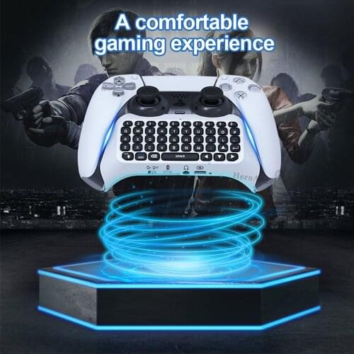 2021 Wireless Keyboard For PS5 Controller Bluetooth External Keyboard Chat Voice Bluetooth Keyboard For Playstation5 Gamepad Acc