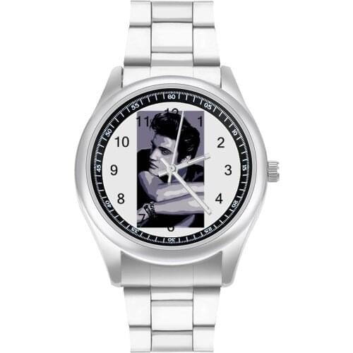 Elvis Presley Quartz Watch Steel Photo Wrist Watch Man Home Cute Analog Wristwatch