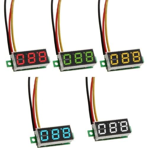 0.28in LED Digital Voltmeter Detector Mini DC 0- 100V Voltage Meter Auto Car Mobile Power Voltage Tester Detector Panel Meter