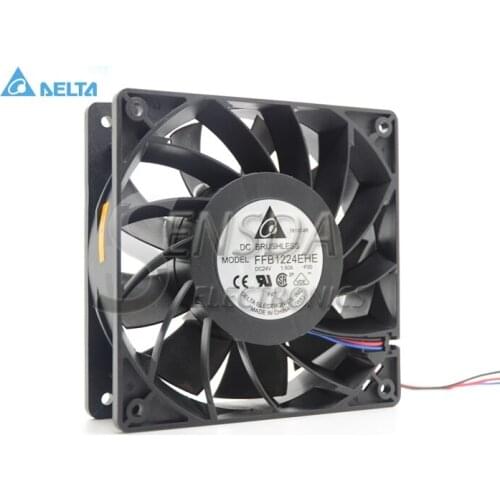 For delta Blowers FFB1224EHE-F00 1238 12038 12cm 120mm 24V 1.5A wind capacity strong wind server inverter fan
