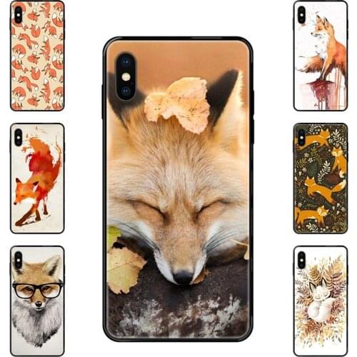 For Huawei Honor Mate Play V10 View 10 20 20X 30 Lite Pro Y3 Y5 Y9 Nova 3 3i Pro Mr Fox With Glasses Mobile Type Black Soft TPU