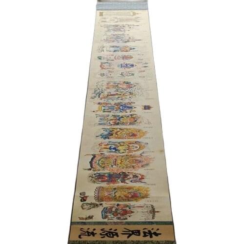 China Old Picture Paper Dream of Red Mansions picture Long Scroll Painting