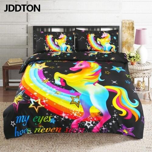 JDDTON 2020 Fashion Bedding Sets Unrestrained Bed Linen Duvet Cover Pastoral Set AB Side Bed Sheet Set Pillowcase Cover BE115
