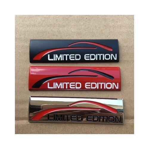 20X 3D metal Limited Edition Emblem Badge Car sticker Fender Tail Auto Accessories for skoda octavia rapid A5 A7 superb GTD mk2